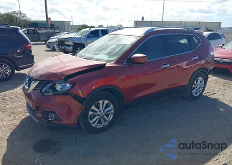 2016 Nissan Rogue Sv z USA, uszkodzony, nr VIN KNMAT2MT9GP621959